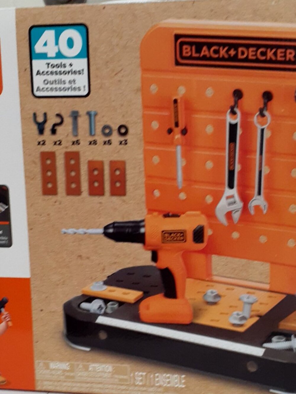Kids' BLACK AND DECKER Tabletop tool set